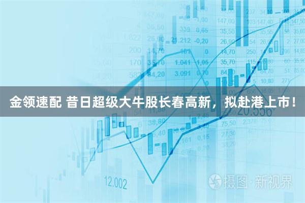 金领速配 昔日超级大牛股长春高新，拟赴港上市！
